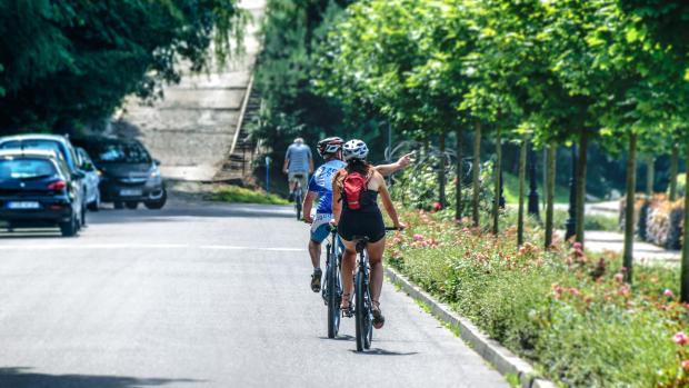 people riding bicycle